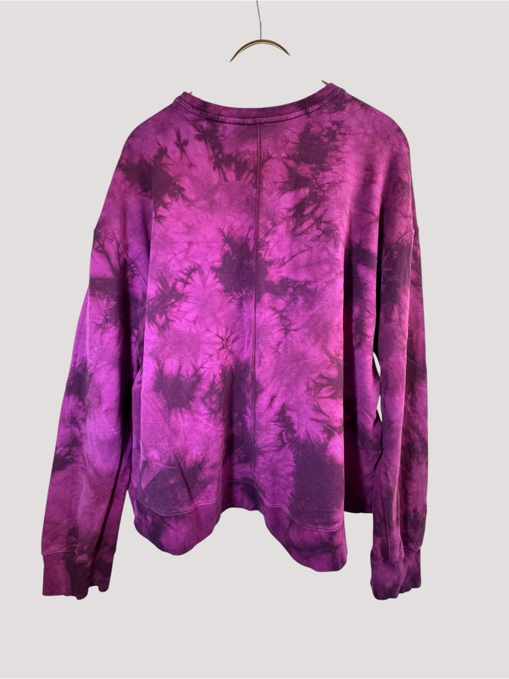All in Motion Women’s Tie Dye Oversized Sweatshirt Berry Purple Size Large - Picture 9 of 11